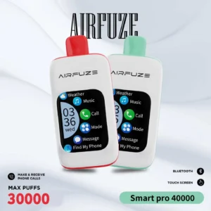 Smart disposable vape with Bluetooth touchscreen and 40,000 puffs