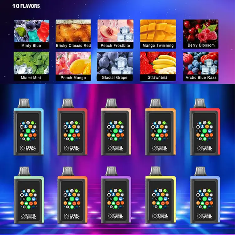 Available Flavors for Smart Disposable Vape Feed Sync Vape Flavors