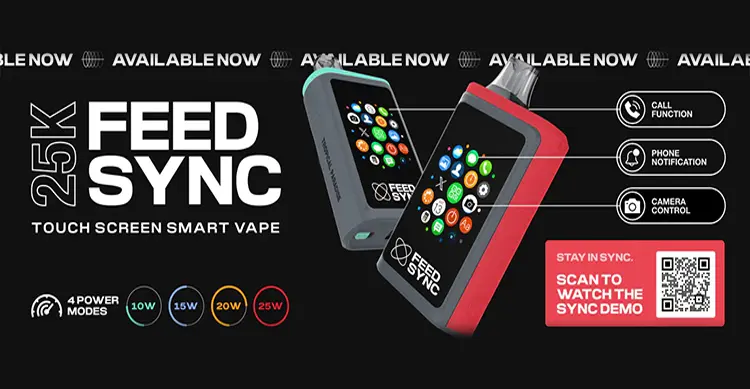 Feed Sync 25K Smart Disposable Vape Feed Sync 25K Smart Disposable Vape with Touchscreen